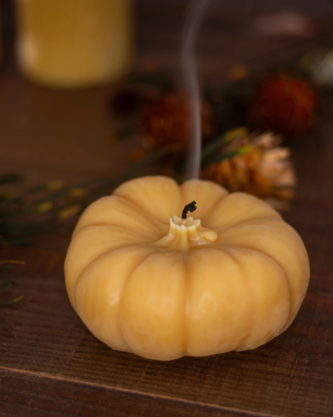 Pumpkin Beeswax Candle