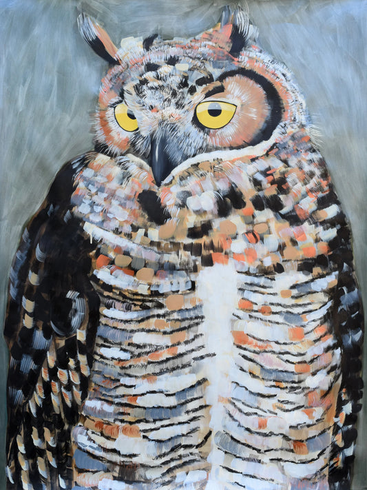 GREAT HORNED OWL PRINT