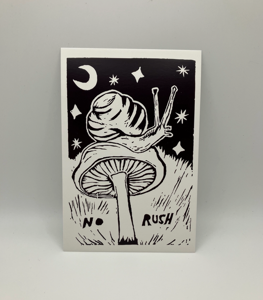 4 X 6" Print - No Rush Snail