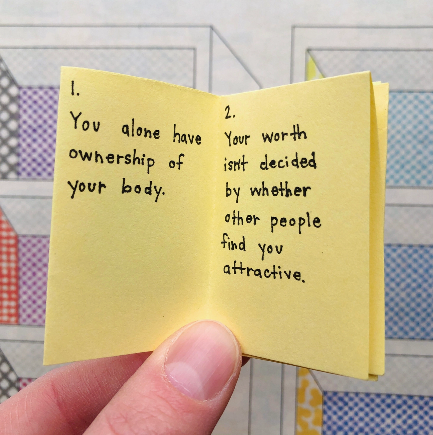 Little Zine of Sex-Positive Affirmations | Feminist Sex Education Self Love Tiny Zine