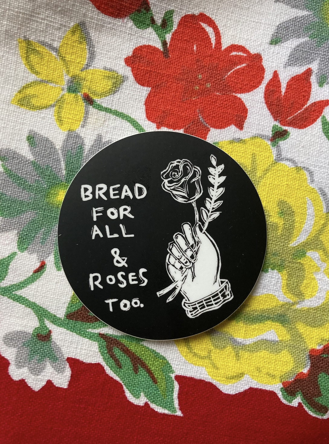 3" Vinyl Sticker - Bread & Roses