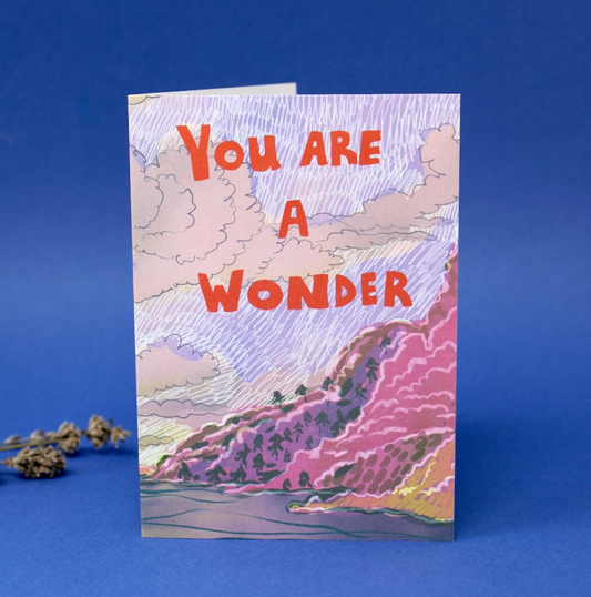 You Are A Wonder A6 Greetings Card