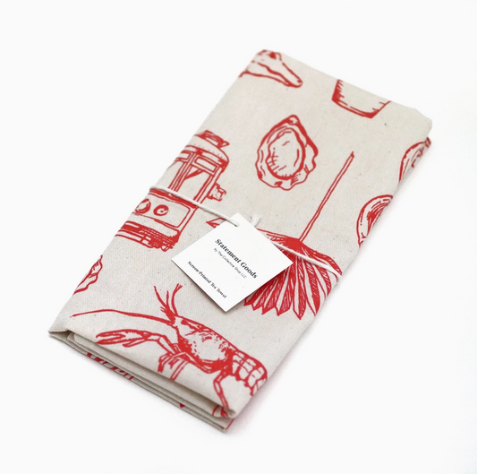 New Orleans Patterns Tea Towel