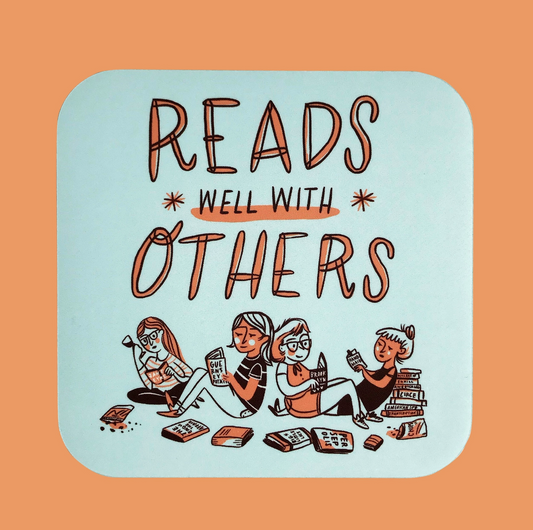 Reads Well with Others Sticker