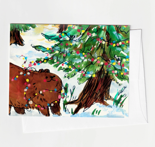 A2 Greeting Card - Good Enough Holiday Bear