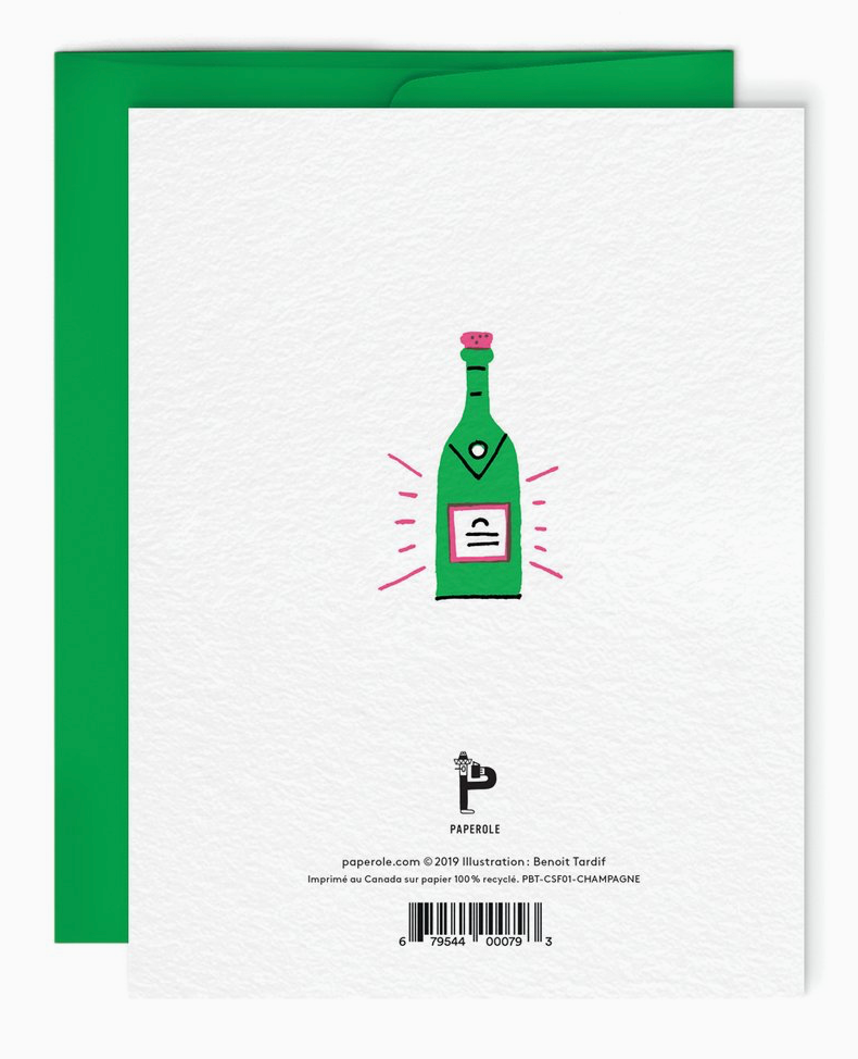 Champagne — Greeting Card