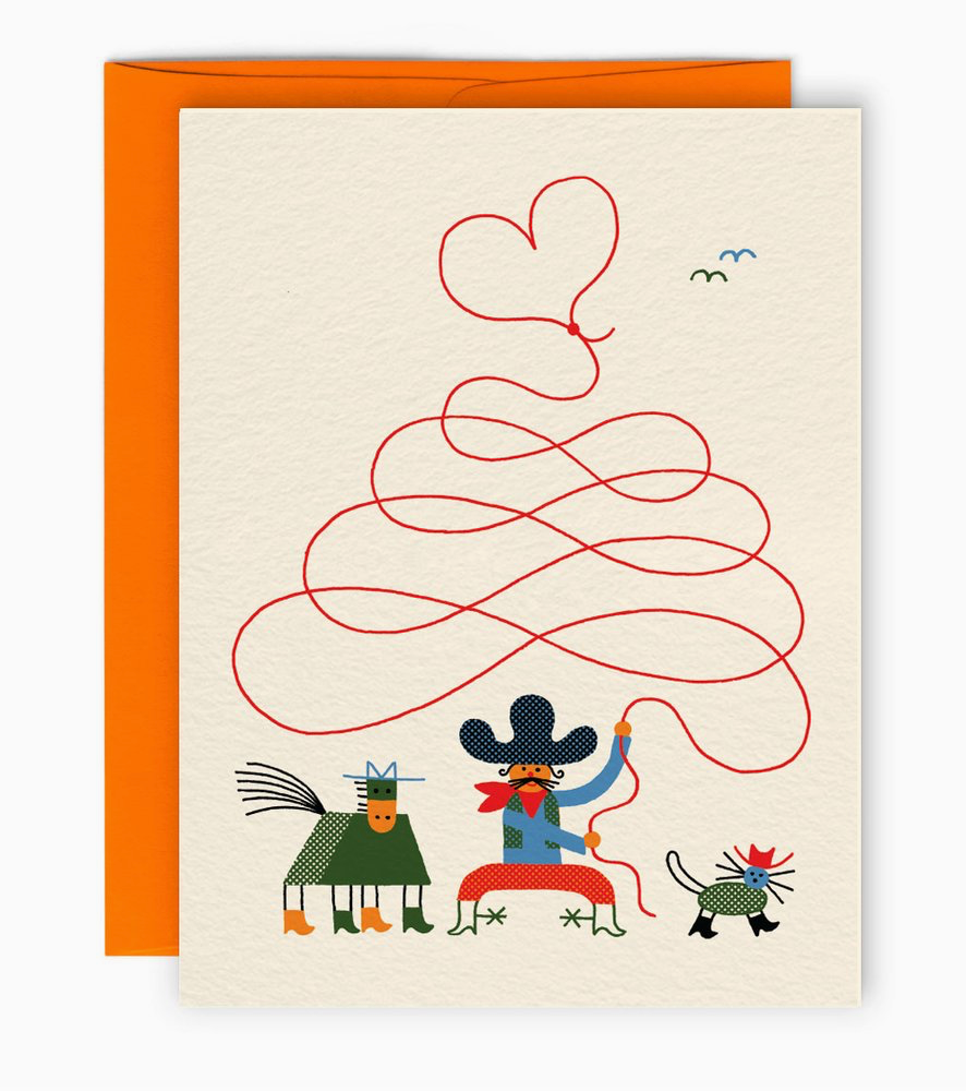 Cowboy — Greeting Card