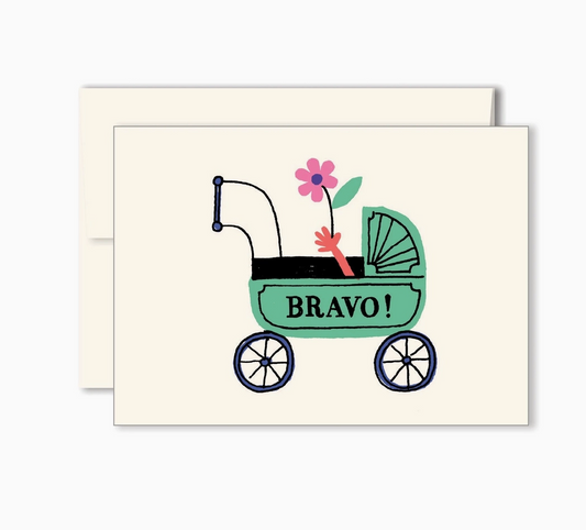 Stroller — Miniature Greeting Card