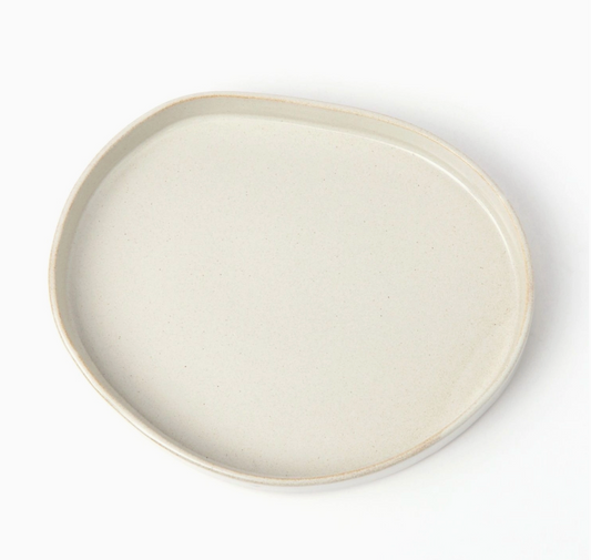 Mino Ware Stackable Organic Deep Plate Medium Ivory