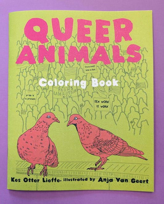 Queer Animals Coloring Book Zine